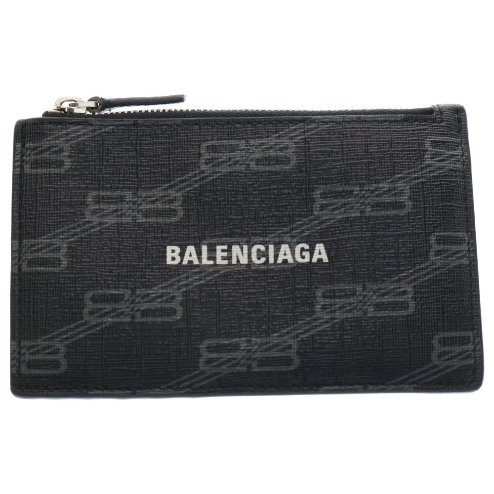 BALENCIAGA(バレンシアガ) BBロゴ コインカードケース ブラック 640535 210D8 レディース