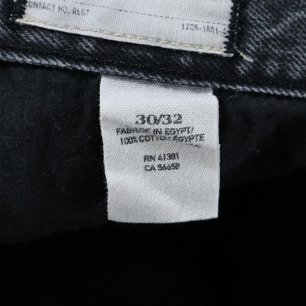 RALPH LAUREN(ラルフローレン) Slim ボタンフライ ダメージ加工 デニムスキニーパンツ グレー