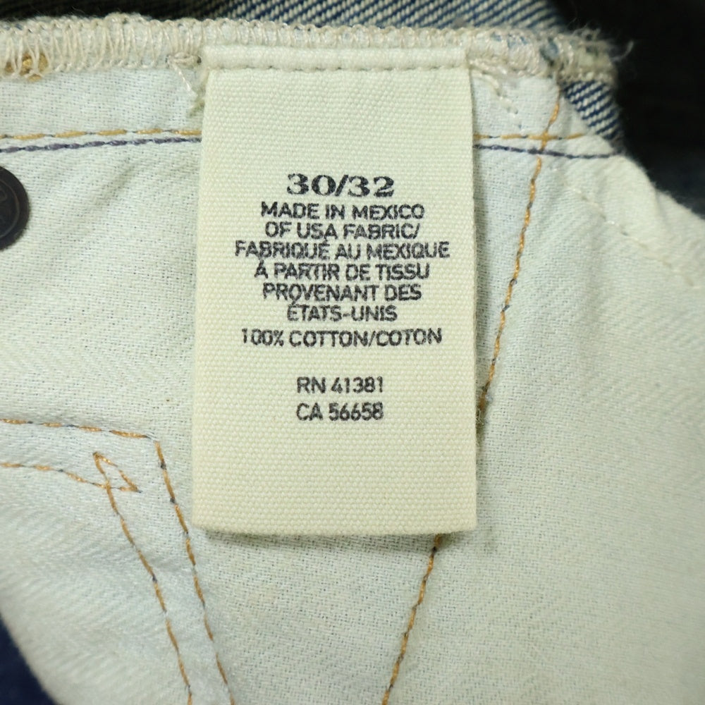 RALPH LAUREN(ラルフローレン) Slim ボタンフライ ダメージ加工 デニムスキニーパンツ インディゴ