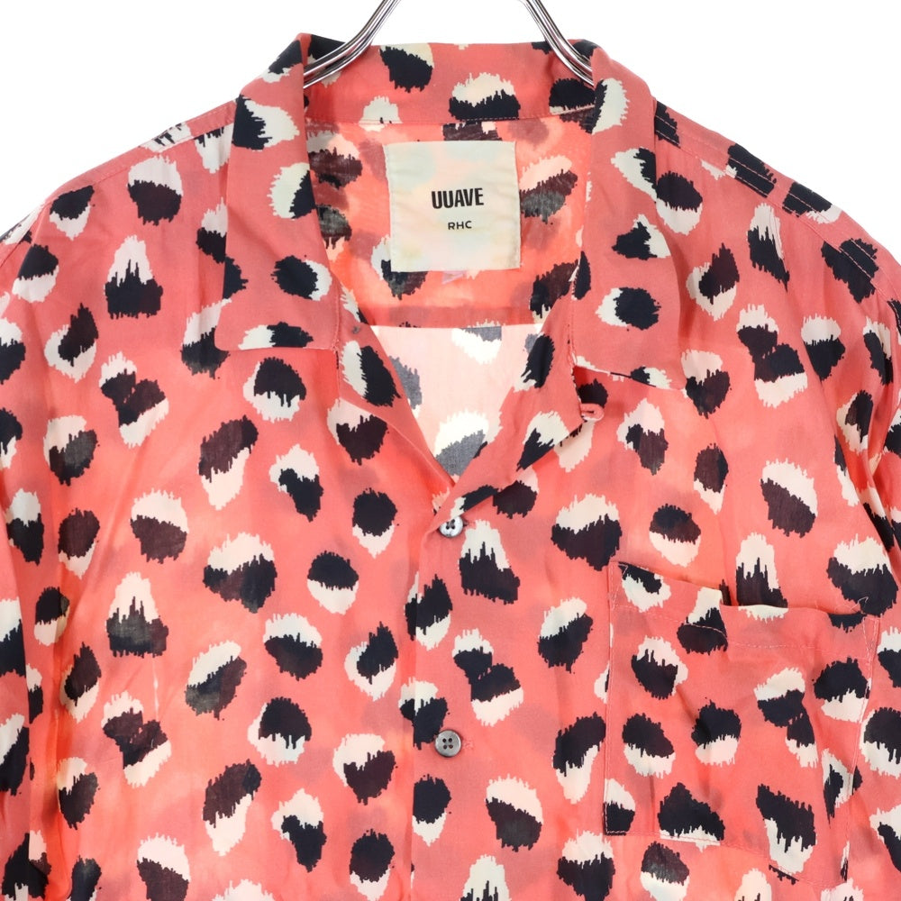 RHC Ron Herman(アールエイチシー ロンハーマン) Animal Aloha Shirts アニマルアロハシャツ ポルカドット ピンク