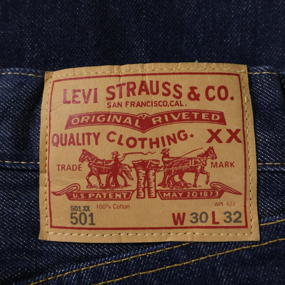 Levi's VINTAGE CLOTHING(リーバイス ビンテージ クロージング) 501XX ボタンフライ 米国製 デニムパンツ ジーンズ インディゴ 66501-0128