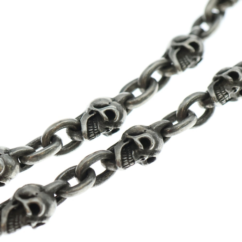 Gaboratory/Gabor(ガボラトリー/ガボール) Half Single Skull Dagger Square & H.W.O With Quarter Skull & Small Ovel Links Necklace ハーフシングルスカル ダガースクエア スカルリンク ネックレス