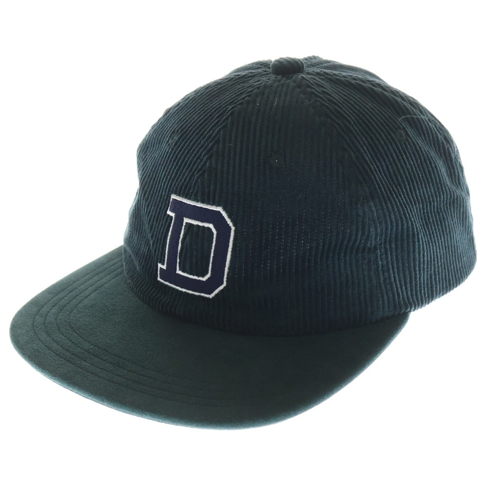 DESCENDANT(ディセンダント) LETTERED 6PANEL レタード 6パネル コーデュロイ キャップ 帽子 グリーン