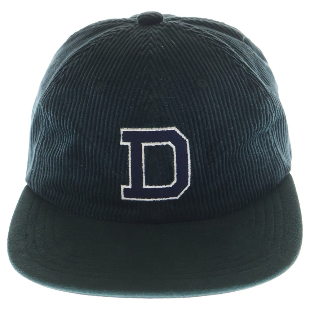 DESCENDANT(ディセンダント) LETTERED 6PANEL レタード 6パネル コーデュロイ キャップ 帽子 グリーン
