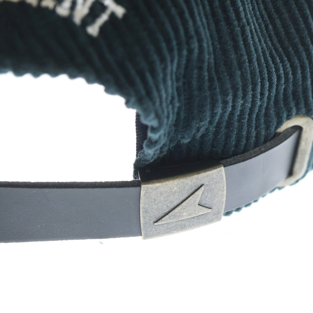 DESCENDANT(ディセンダント) LETTERED 6PANEL レタード 6パネル コーデュロイ キャップ 帽子 グリーン