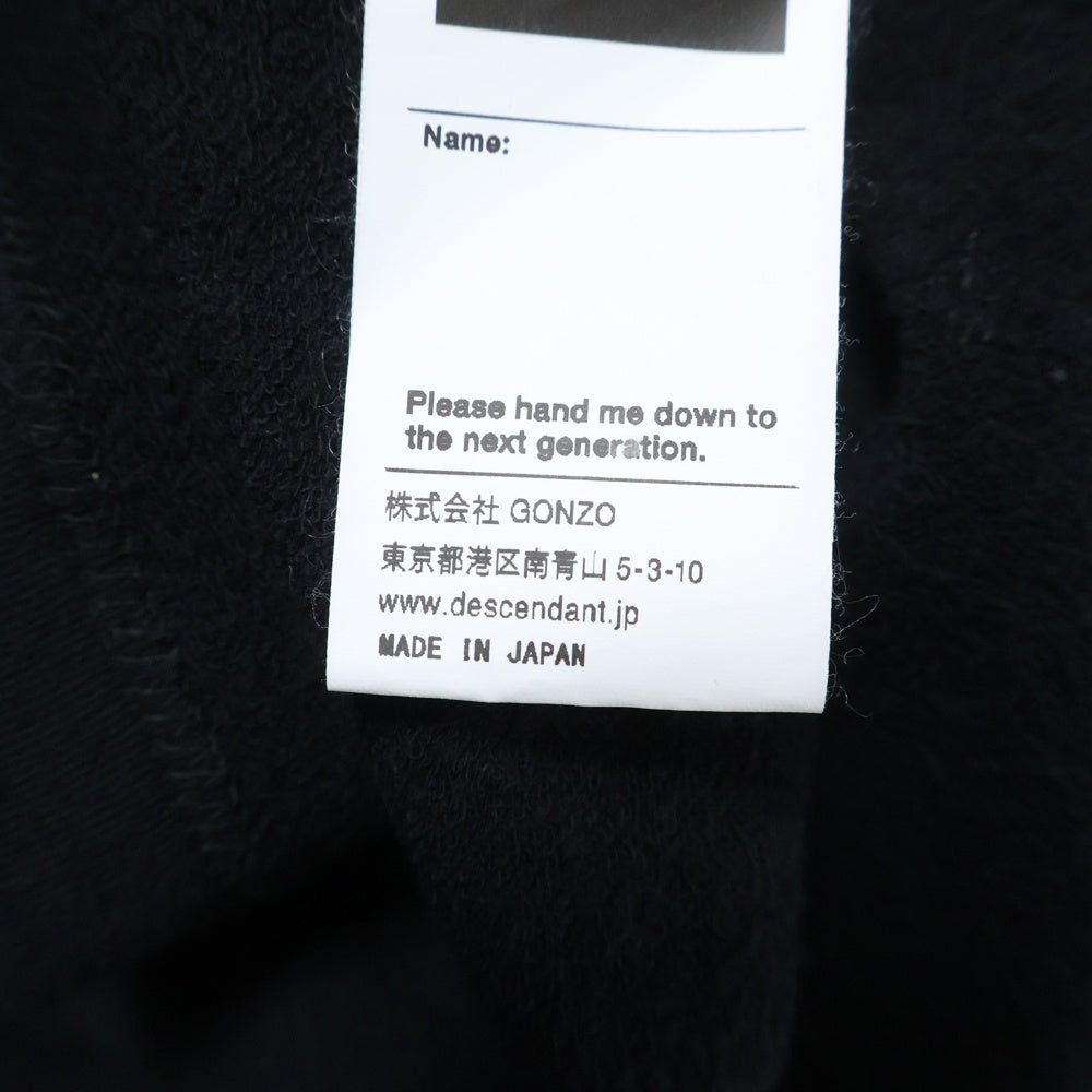 DESCENDANT(ディセンダント) TORTOISE MOCK NECK トートイスモックネック ロングTシャツ ブラック