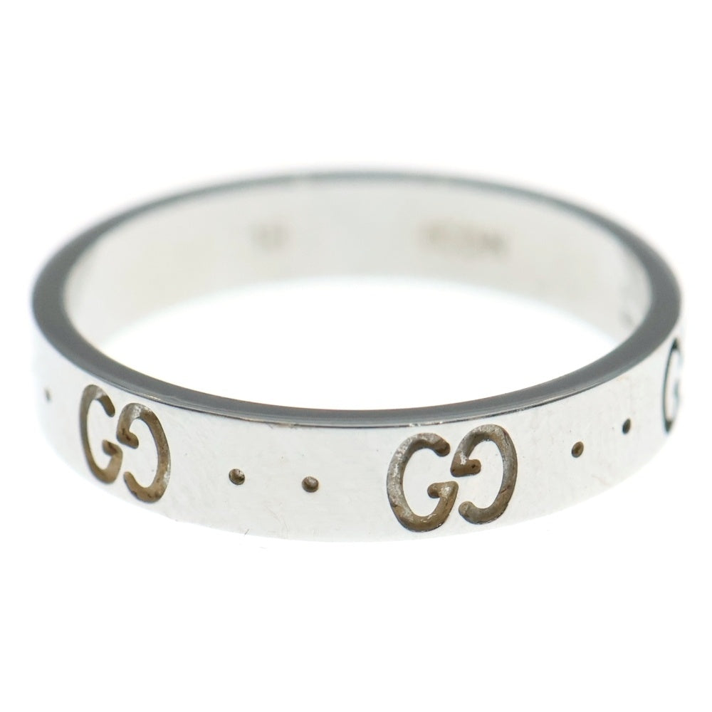 GUCCI(グッチ) 18KWG GGアイコンリング ホワイトゴールド