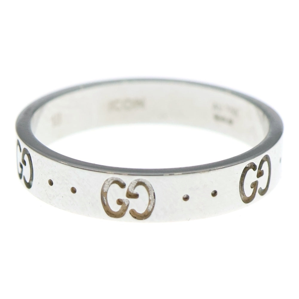 GUCCI(グッチ) 18KWG GGアイコンリング ホワイトゴールド