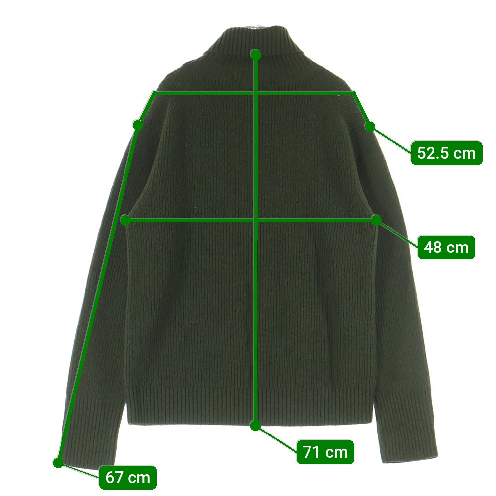 PHIGVEL(フィグベル) MIL TURTLE NECK KNIT ウールタートルネックニットセーター カーキ PMAC-KN04