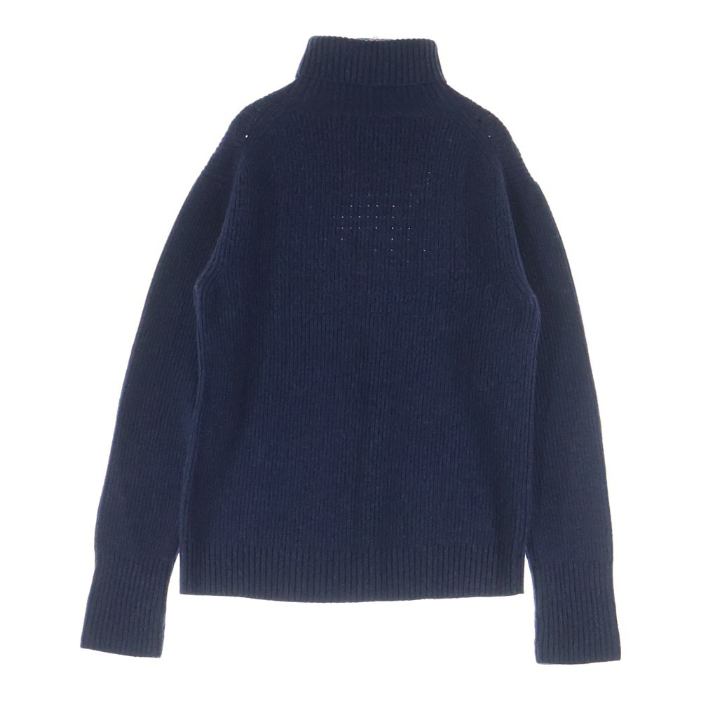 PHIGVEL(フィグベル) MIL TURTLE NECK KNIT ウールタートルネックニットセーター ネイビー PMAC-KN04