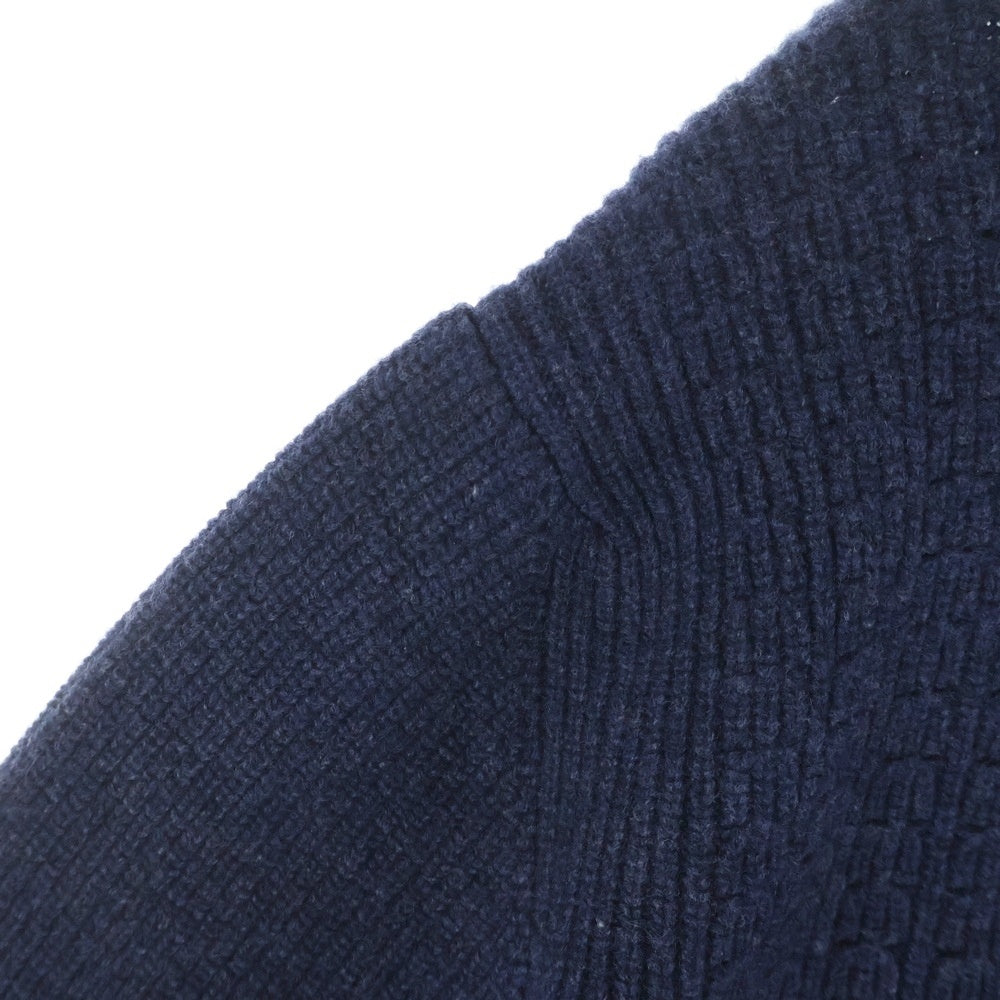 PHIGVEL(フィグベル) MIL TURTLE NECK KNIT ウールタートルネックニットセーター ネイビー PMAC-KN04