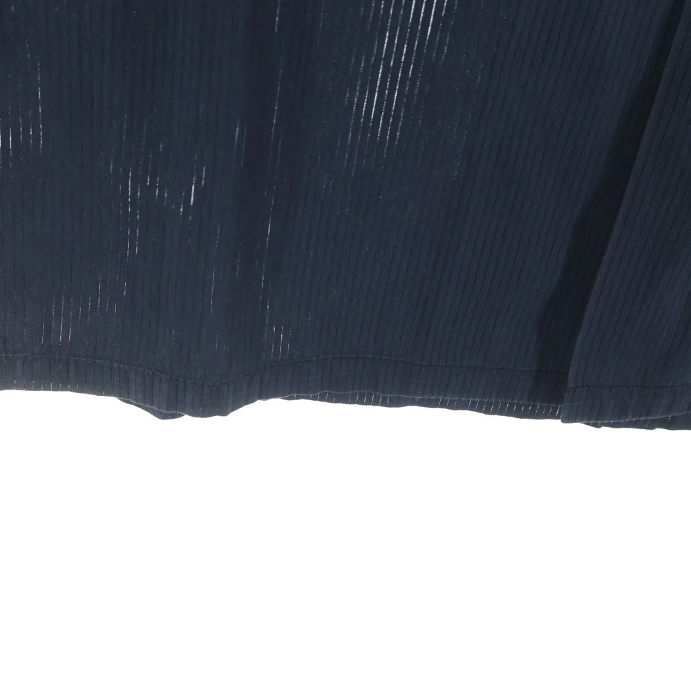 AT LAST & CO(アットラスト) WORK SHIRT ストライプ半袖ワークシャツ ネイビー