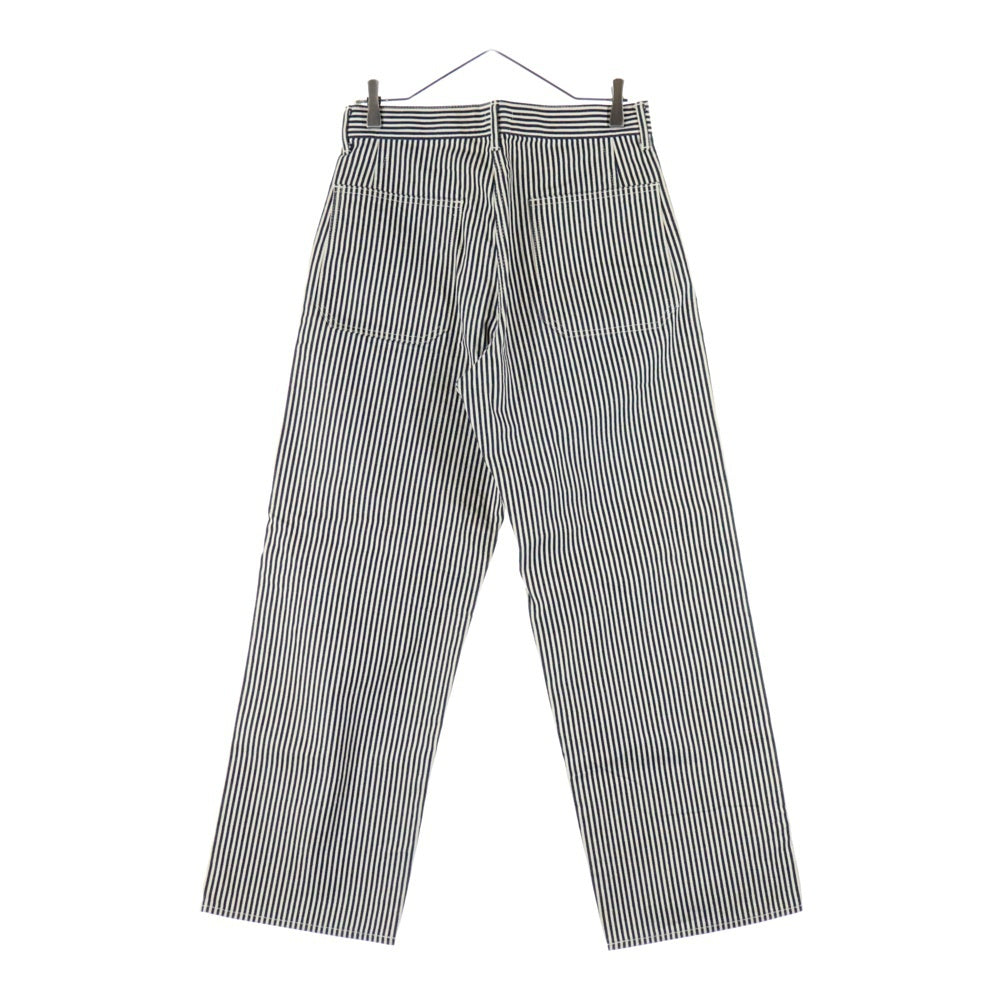 AT LAST & CO(アットラスト) FATIGUE TROUSERS ヒッコリーデニム ファティーグパンツ ホワイト/ネイビー