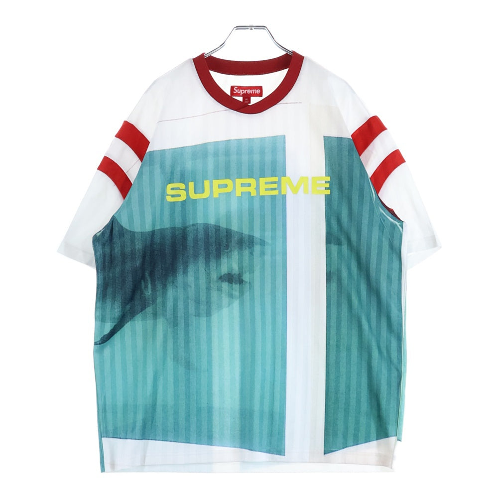 SUPREME(シュプリーム) 25SS×Damien Hirst Soccer Jersey ダミアンハースト サッカージャージ 半袖Tシャツ ゲームシャツ ホワイト