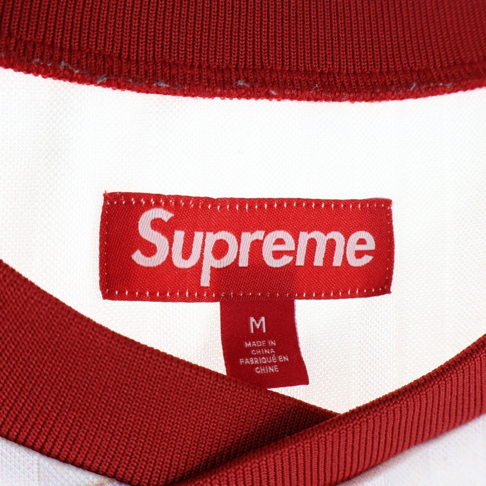 SUPREME(シュプリーム) 25SS×Damien Hirst Soccer Jersey ダミアンハースト サッカージャージ 半袖Tシャツ ゲームシャツ ホワイト