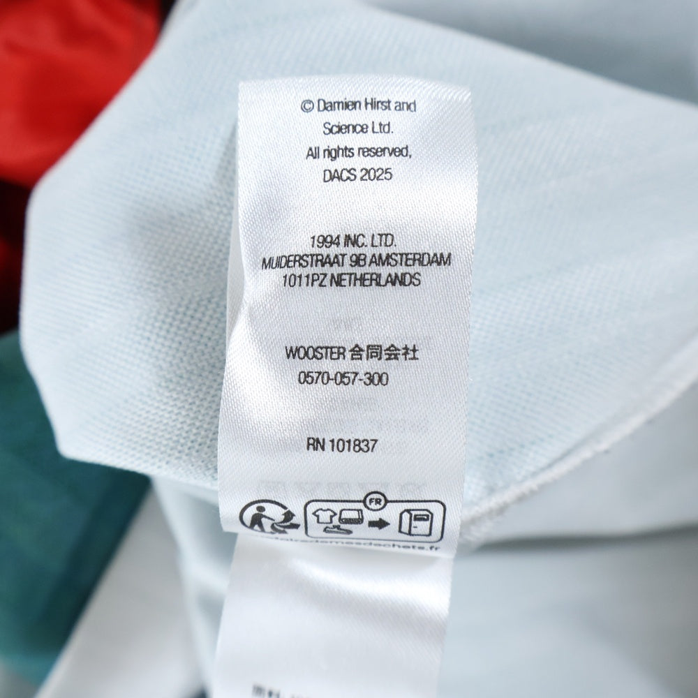 SUPREME(シュプリーム) 25SS×Damien Hirst Soccer Jersey ダミアンハースト サッカージャージ 半袖Tシャツ ゲームシャツ ホワイト