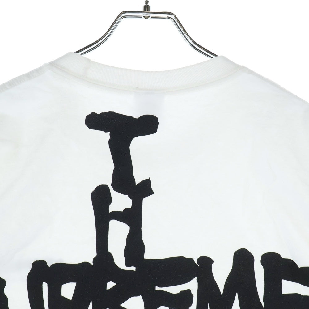 SUPREME(シュプリーム) 24AW ×THRASHER Cross Tee スラッシャー クロス クルーネック半袖Tシャツ カットソー ホワイト