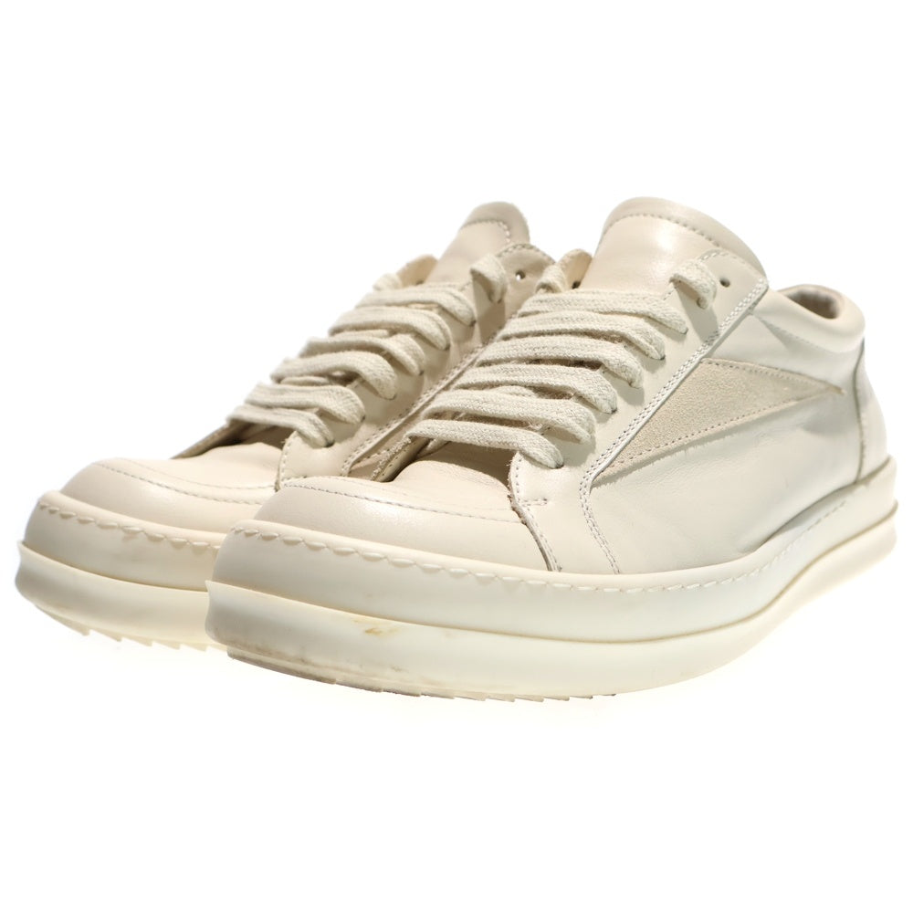 Rick Owens(リックオウエンス) VINTAGE SNEAKS ヴィンテージスニーカー レザーローカットスニーカー ホワイト RP02D3888 LCOLVS