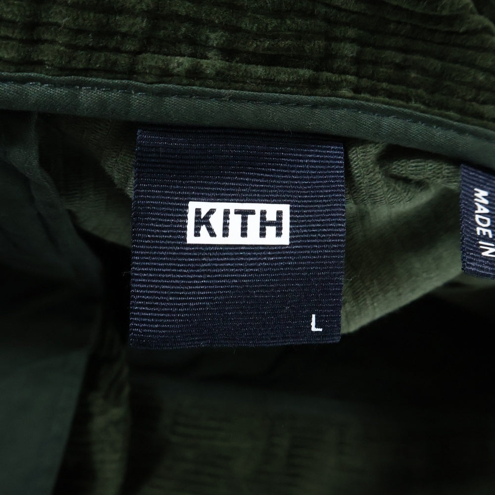 KITH(キス) コーデュロイパンツ 裾ドローコード グリーン 23-030-060-0011-3-0