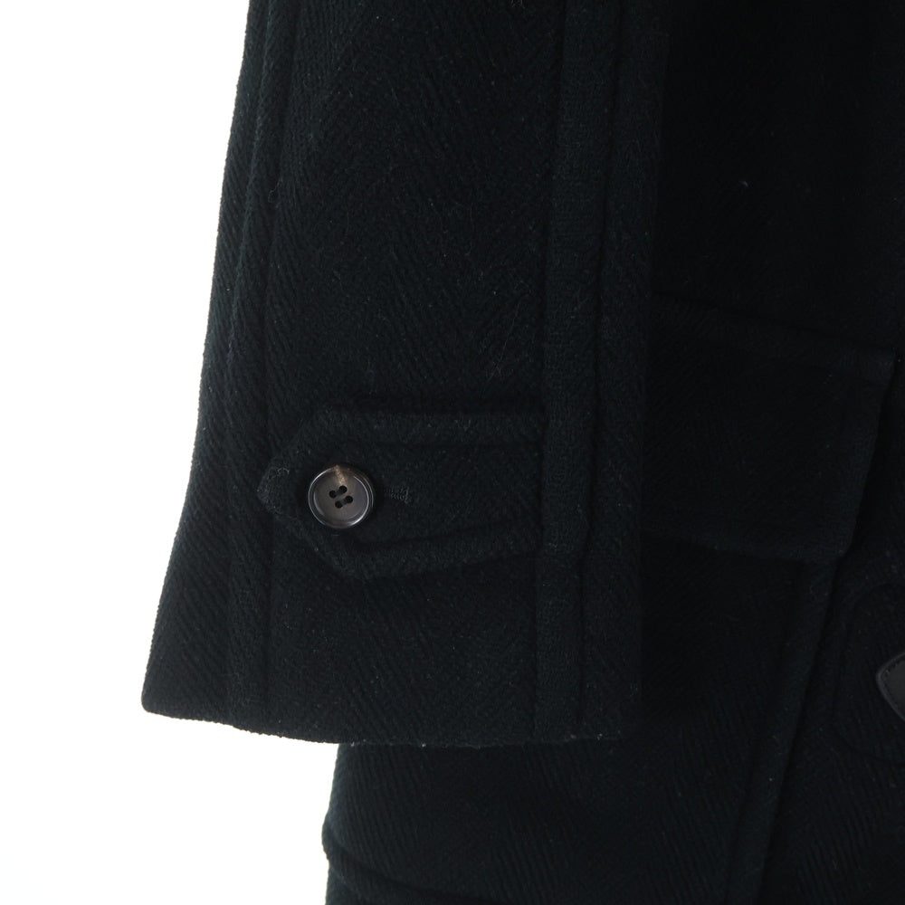 NO BRAND(ノーブランド) GALERIE VIE(ギャルリー ヴィー) メルトンウールピーコート ブラック