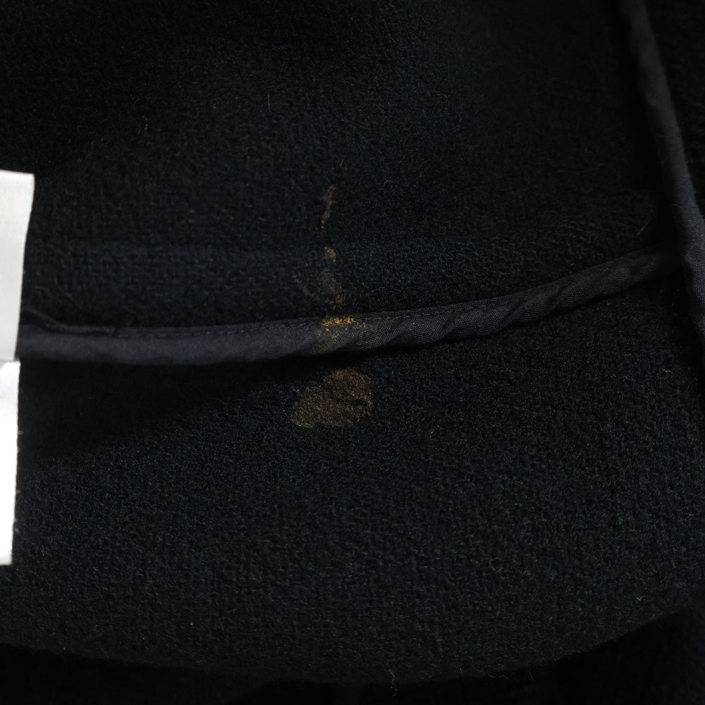 NO BRAND(ノーブランド) GALERIE VIE(ギャルリー ヴィー) メルトンウールピーコート ブラック