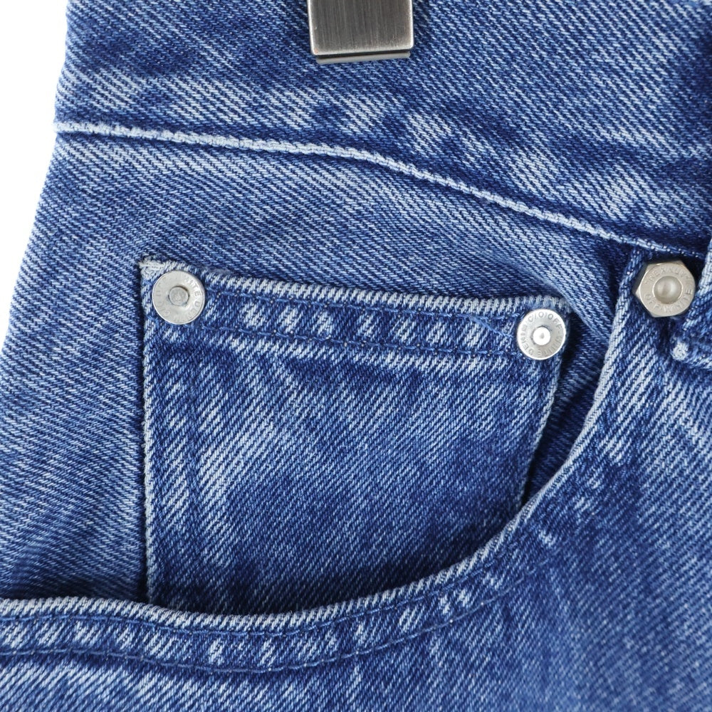 OFF-WHITE(オフホワイト) 20SS Shaped Baggy Denim Pants ペイント バギーデニムパンツ インディゴ OWYA012R20773098