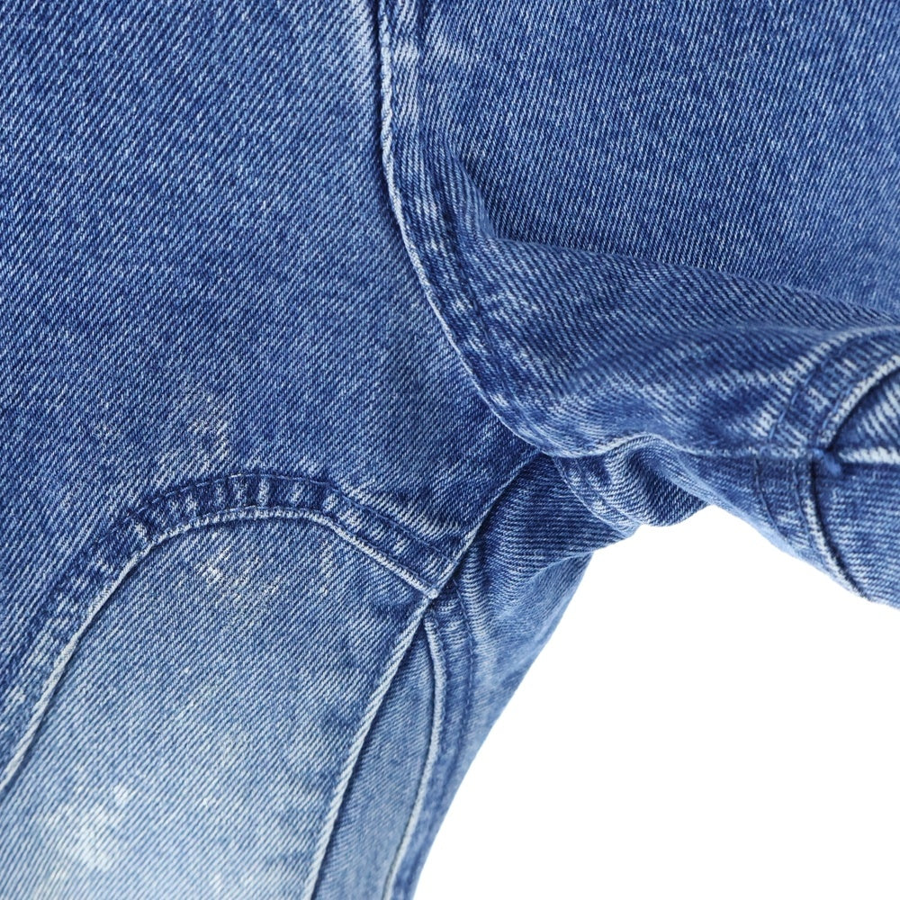 OFF-WHITE(オフホワイト) 20SS Shaped Baggy Denim Pants ペイント バギーデニムパンツ インディゴ OWYA012R20773098