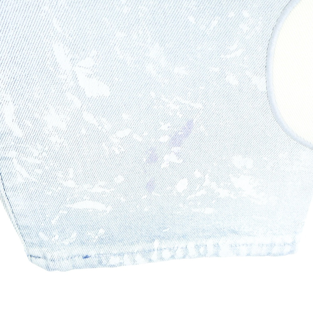 OFF-WHITE(オフホワイト) 20SS Shaped Baggy Denim Pants ペイント バギーデニムパンツ インディゴ OWYA012R20773098