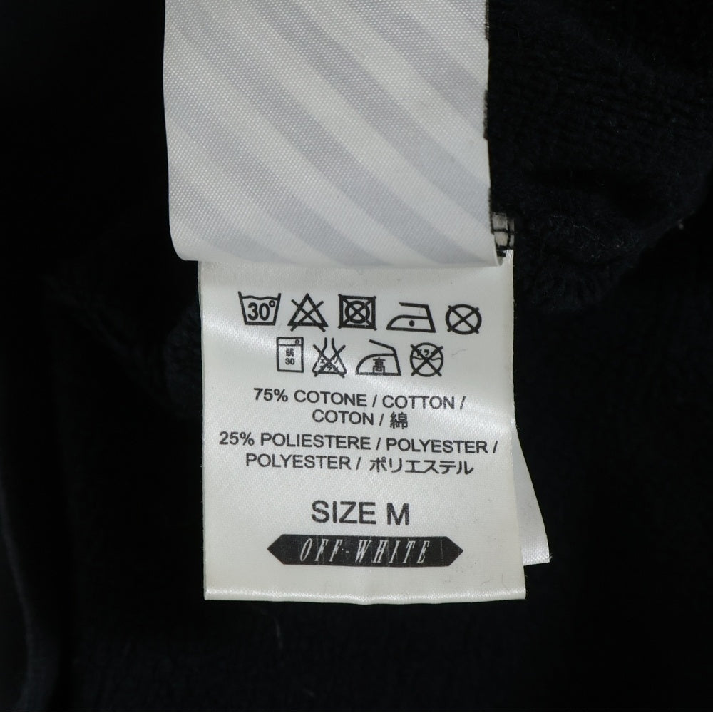 OFF-WHITE(オフホワイト) 16SS Eagle Zip Hoodie イーグル刺繍 ジップアップスウェットパーカー フーディー ブラック