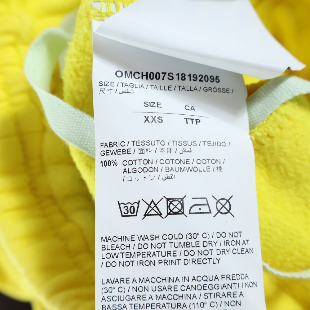 OFF-WHITE(オフホワイト) 18SS Arrow Sweat Pants アローロゴ スウェットパンツ イエロー OMCH007S18192095