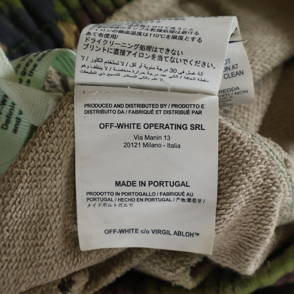 OFF-WHITE(オフホワイト) 18SS Camouflage Sweatpants カモフラージュ 迷彩スウェットパンツ カーキ OMCH007S18600022