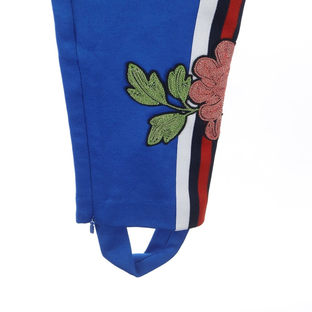 GUCCI(グッチ) Embroidery Jersey Pants ロゴ刺繍 ジャージーパンツ ブルー 473357 X5S58