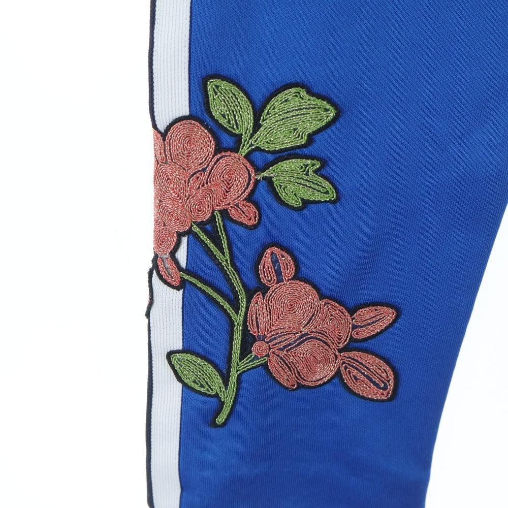 GUCCI(グッチ) Embroidery Jersey Pants ロゴ刺繍 ジャージーパンツ ブルー 473357 X5S58
