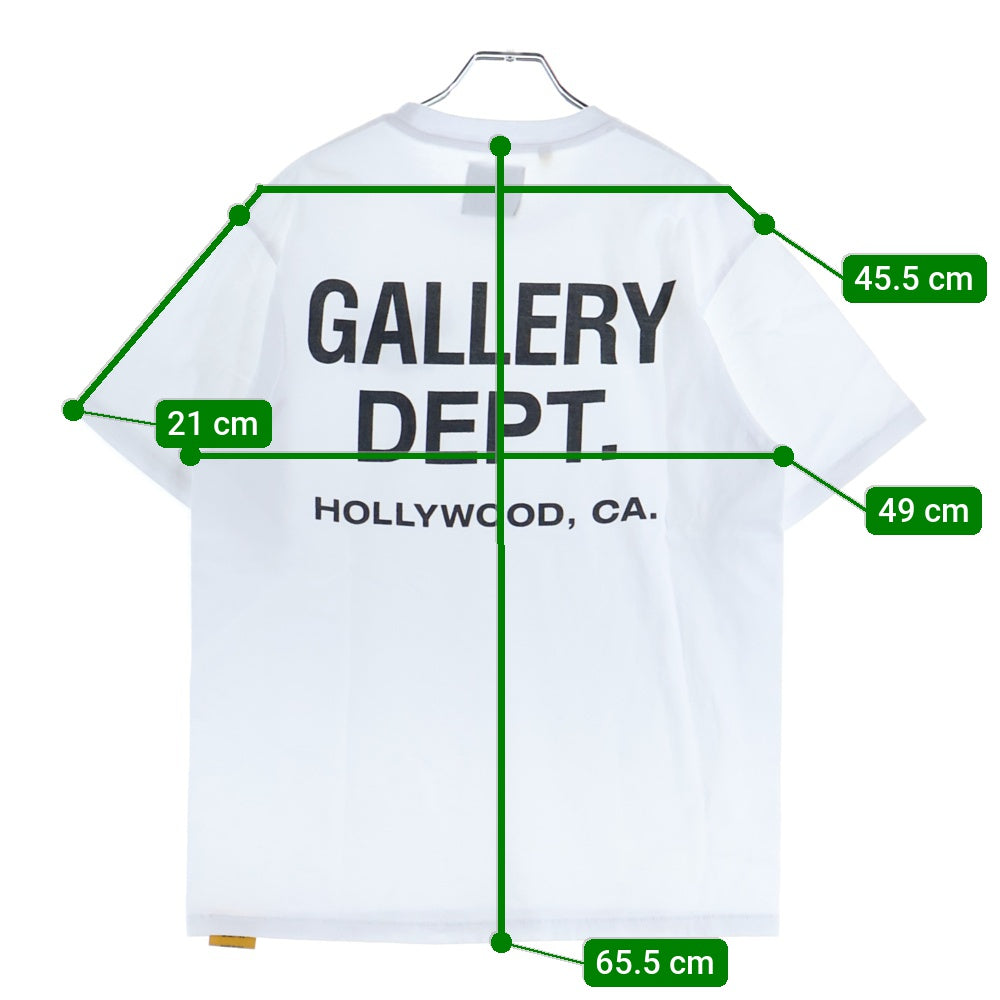 GALLERY DEPT.(ギャラリーデプト) Souvenir T-Shirt ロゴプリント半袖Tシャツ ホワイト
