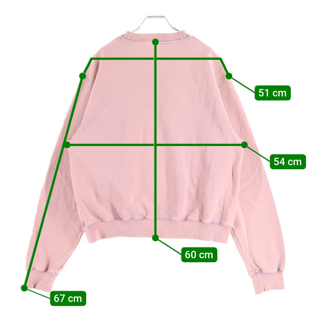 Acne Studios(アクネ ストゥディオズ) Sweatshirt クルーネックスウェットトレーナー ピンク AI0141-