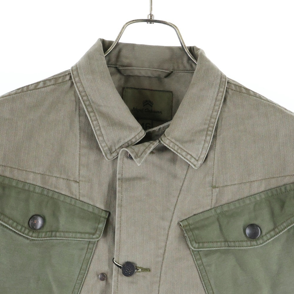 NIGEL CABOURN(ナイジェルケーボン) BEAMS別注 Field Jaket ビームス フィールドジャケット カバーオール カーキ 8049-00-30900