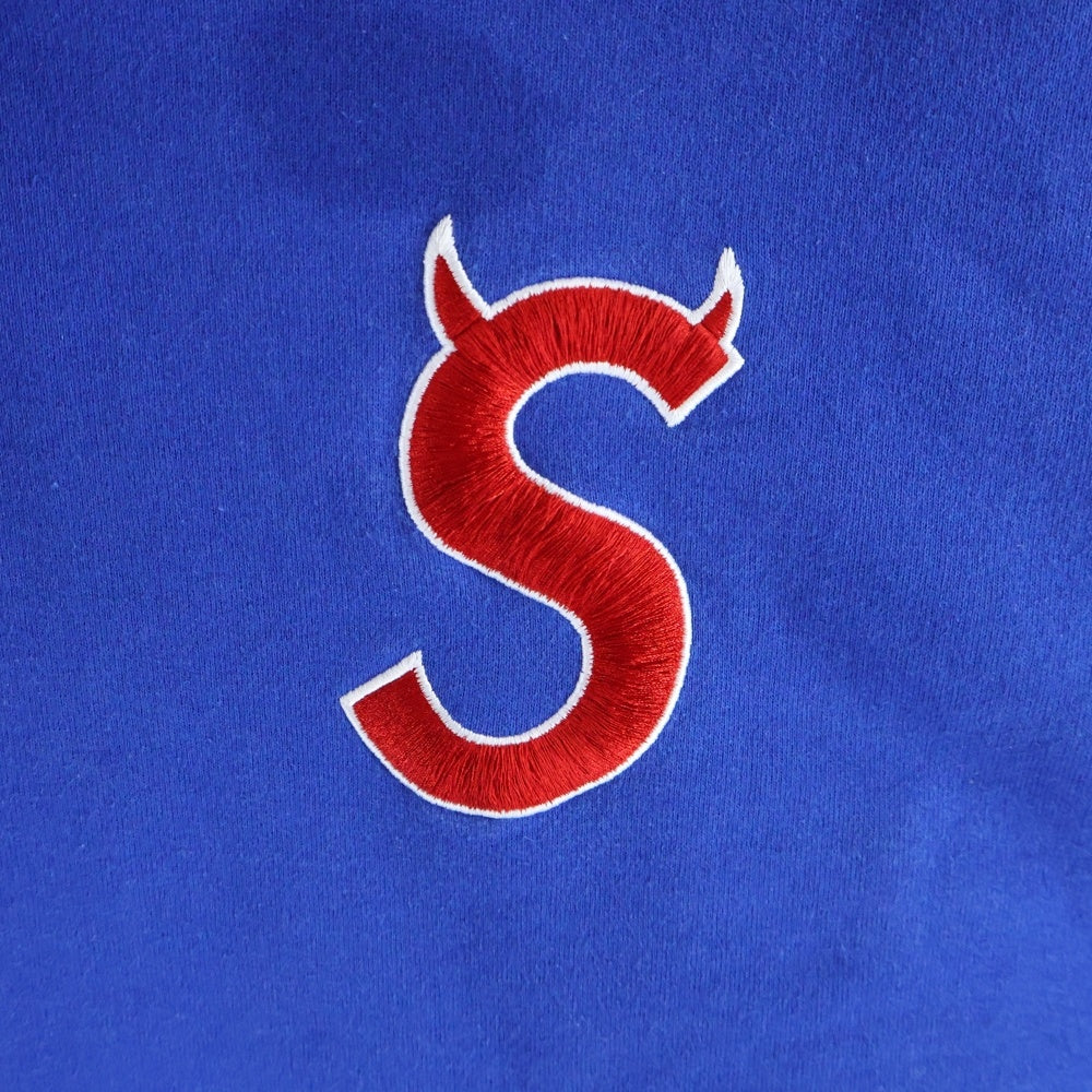 SUPREME(シュプリーム) 22AW S Logo Hooded Sweatshirt Sツノロゴ プルオーバースウェットパーカー フーディ ブルー