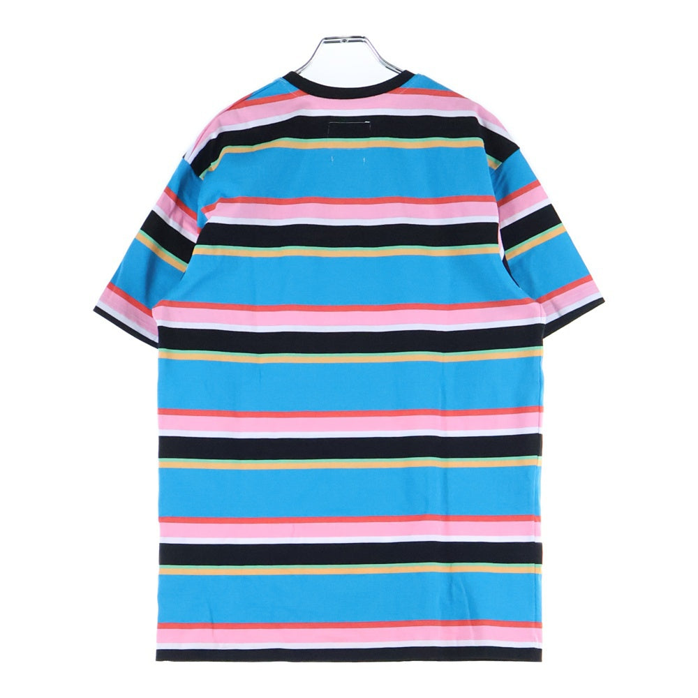 BILLIONAIRE BOYS CLUB(ビリオネアボーイズクラブ) フラッグロゴパッチ ボーダー半袖Tシャツ マルチ 891-3300