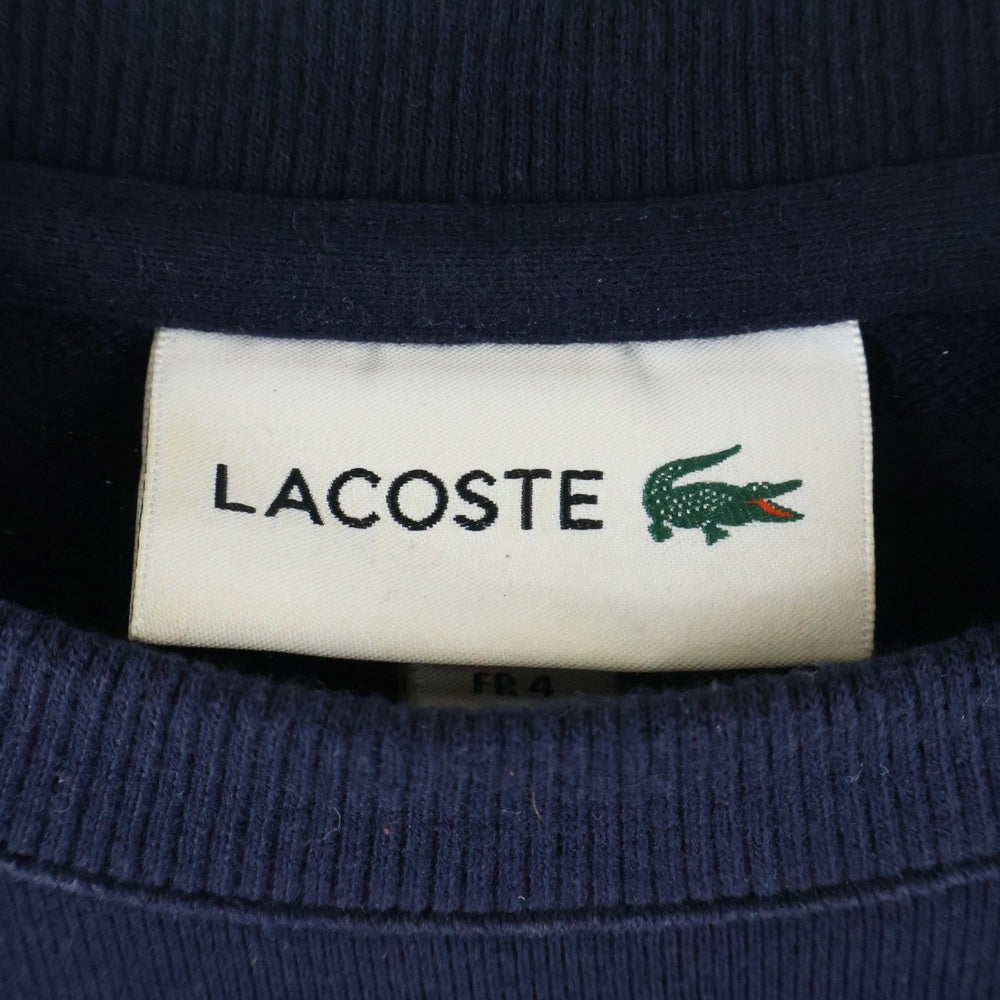 LACOSTE(ラコステ) フロントロゴ刺繍 クルーネックスウェット ネイビー SH388E