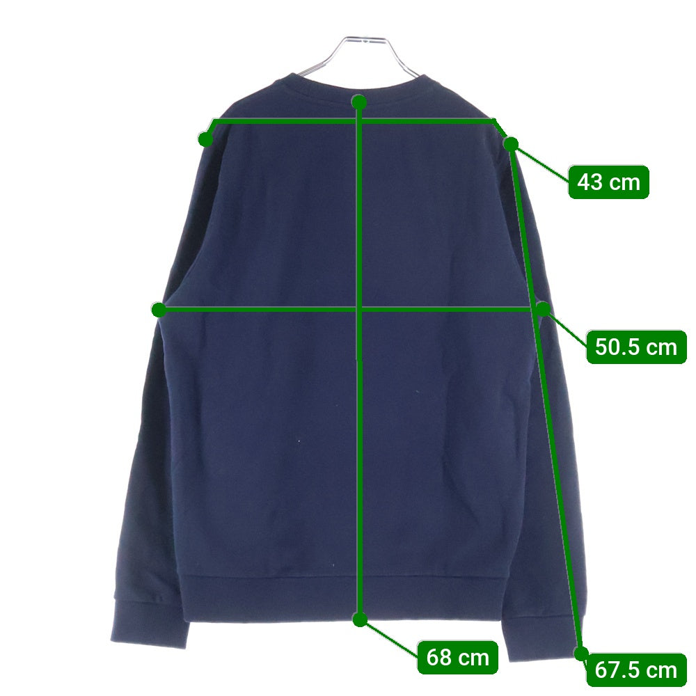 LACOSTE(ラコステ) フロントロゴ刺繍 クルーネックスウェット ネイビー SH388E