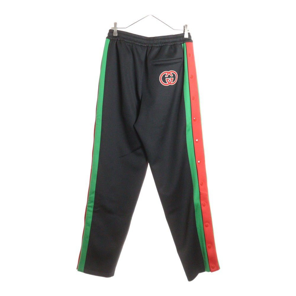 BALENCIAGA(バレンシアガ) Light Neoprane Jogging Pant ライトネオプレン ジョギングパンツ サイドラインスウェットパンツ ブラック 715186 XJETG