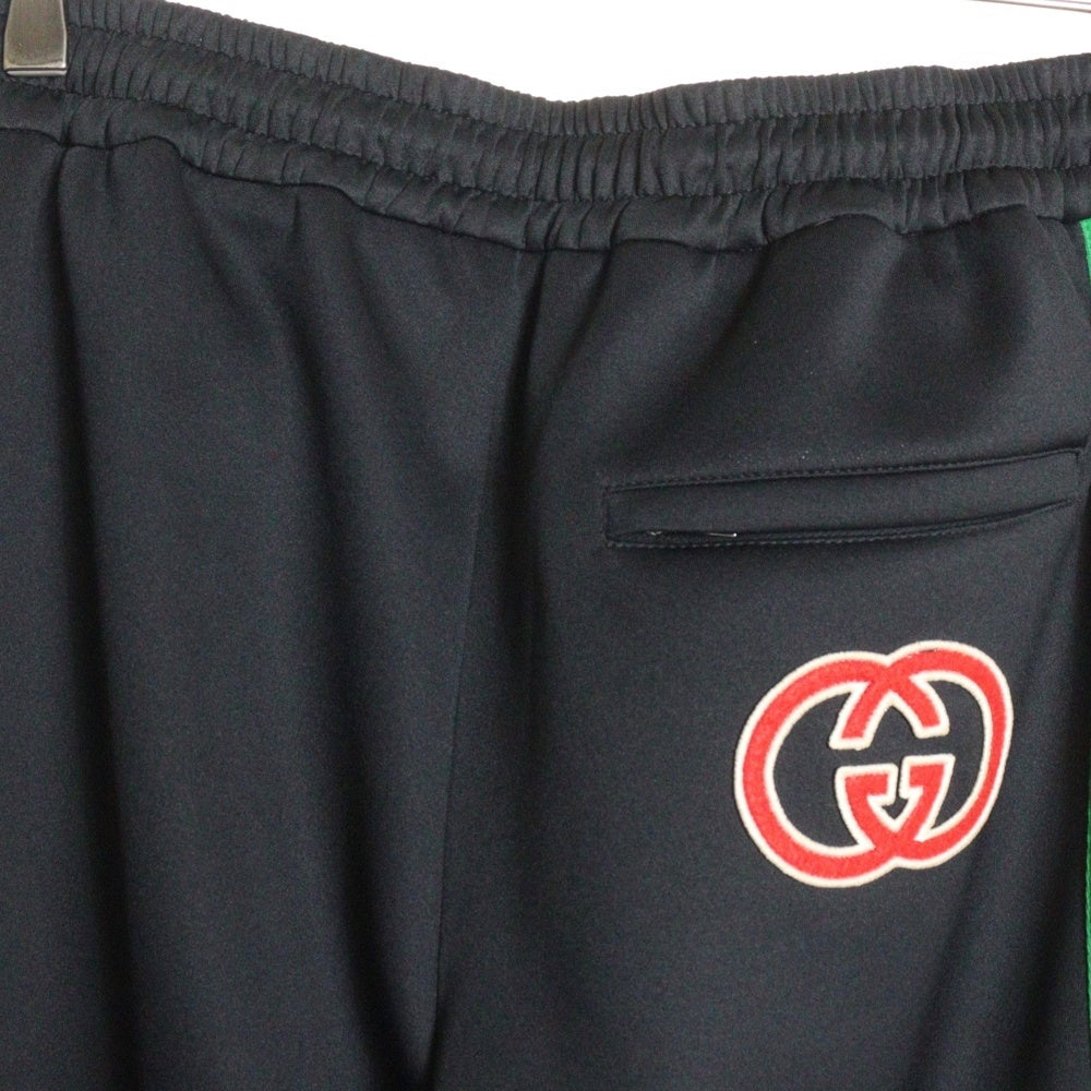 BALENCIAGA(バレンシアガ) Light Neoprane Jogging Pant ライトネオプレン ジョギングパンツ サイドラインスウェットパンツ ブラック 715186 XJETG