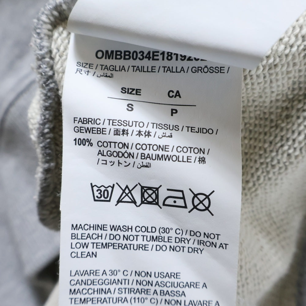 OFF-WHITE(オフホワイト) 18AW Arrow Hoodie プルオーバースウェットパーカー フーディー グレー OMBB034E18192025