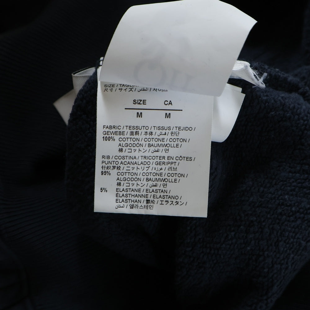 OFF-WHITE(オフホワイト) 22AW Logo Printed Drawstring Hoodie プルオーバースウェットパーカー フーディー ネイビー OMBB085F22FLE004