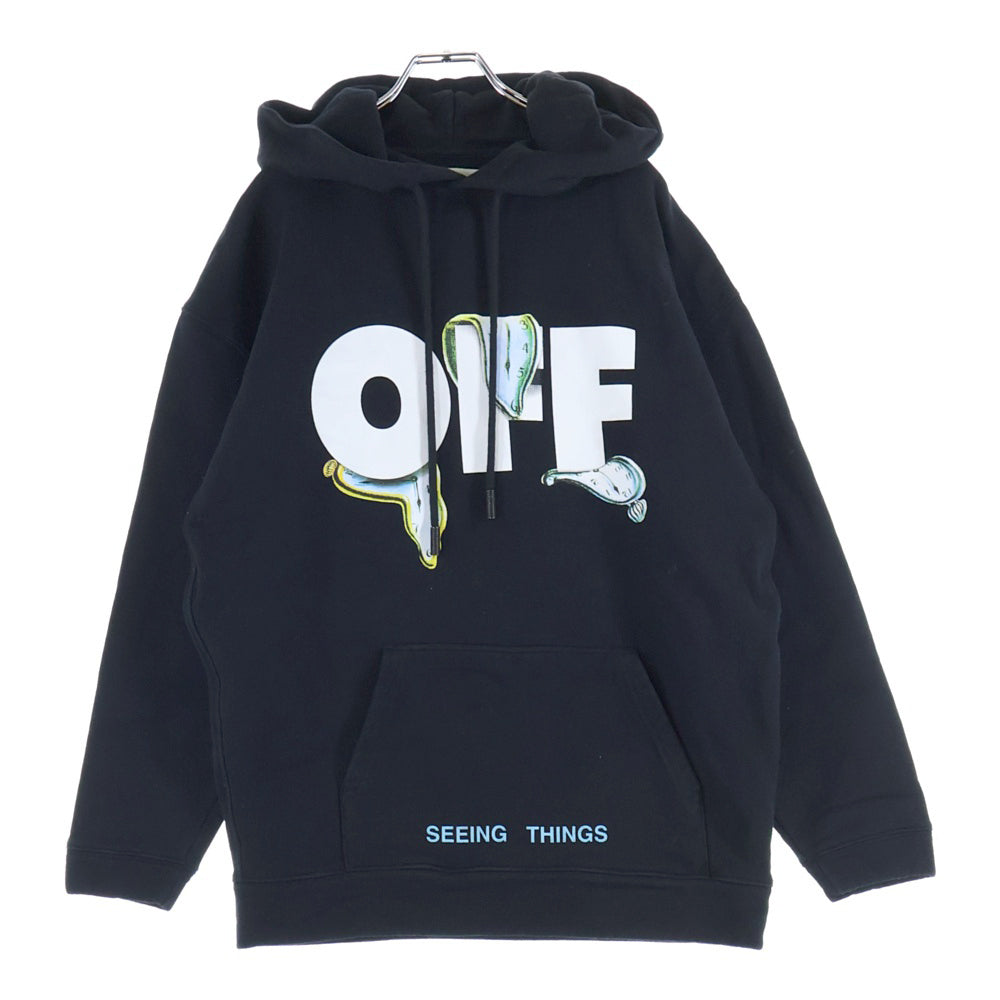OFF-WHITE(オフホワイト) 17AW Watches Over Hoodie プルオーバースウェットパーカー フーディー ブラック OMBB009F17192058
