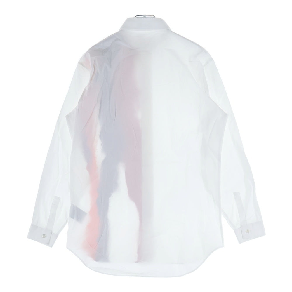 Dior HOMME(ディオールオム) 17SS Paint Shirt ペイント 長袖比翼シャツ ホワイト 433C529A3928