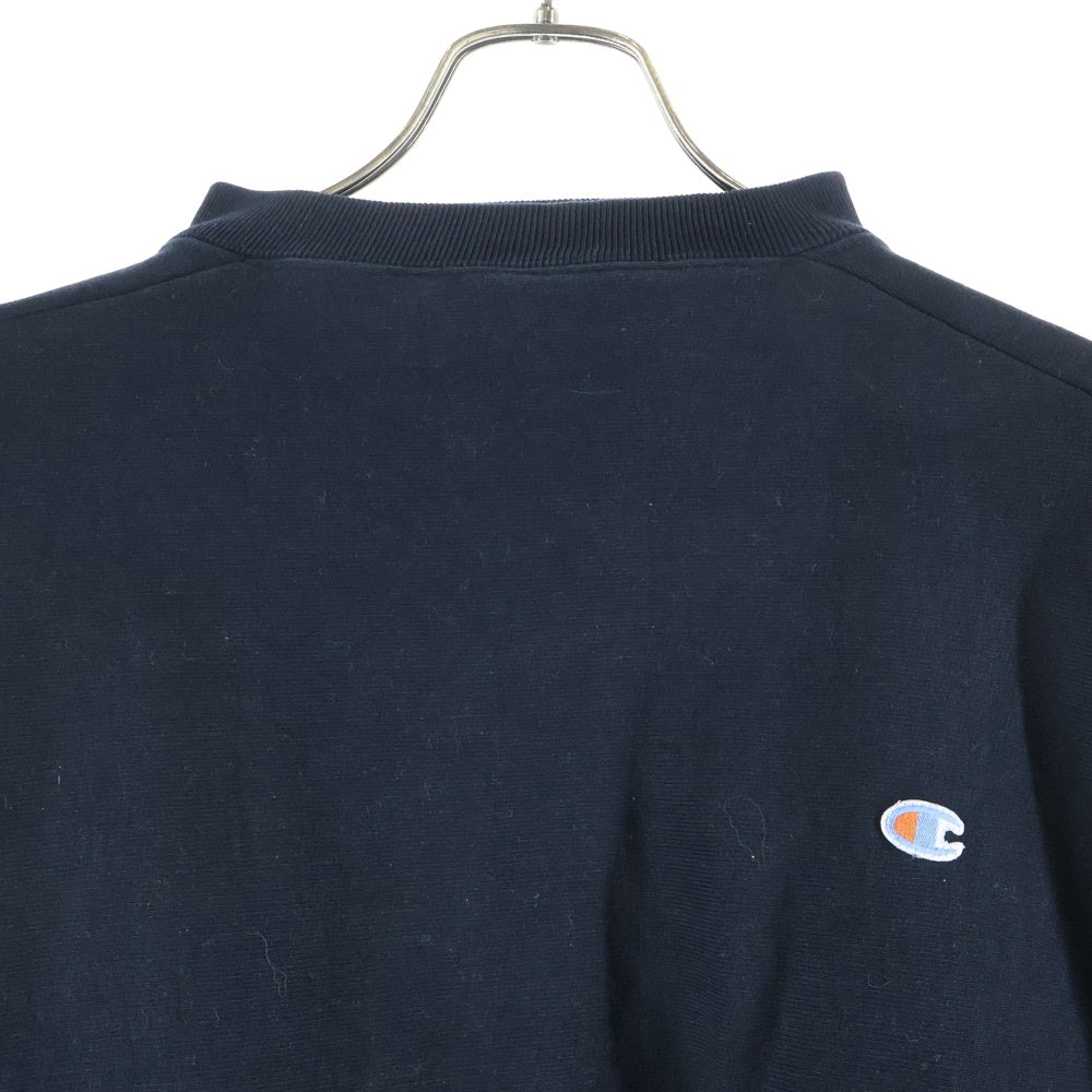 VETEMENTS(ヴェトモン) ×Champion CUT OUT SWEATSHIRT チャンピオン カットアウト クルーネックスウェットトレーナー ブラック WSS17CH2