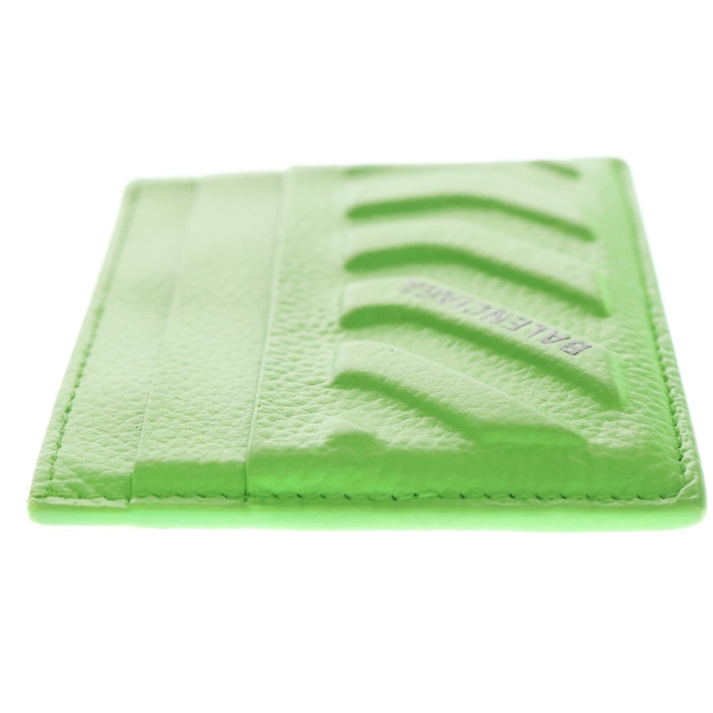 BALENCIAGA(バレンシアガ) Quilted Leather Cardholder レザーカードケース 定期入れ グリーン 693547