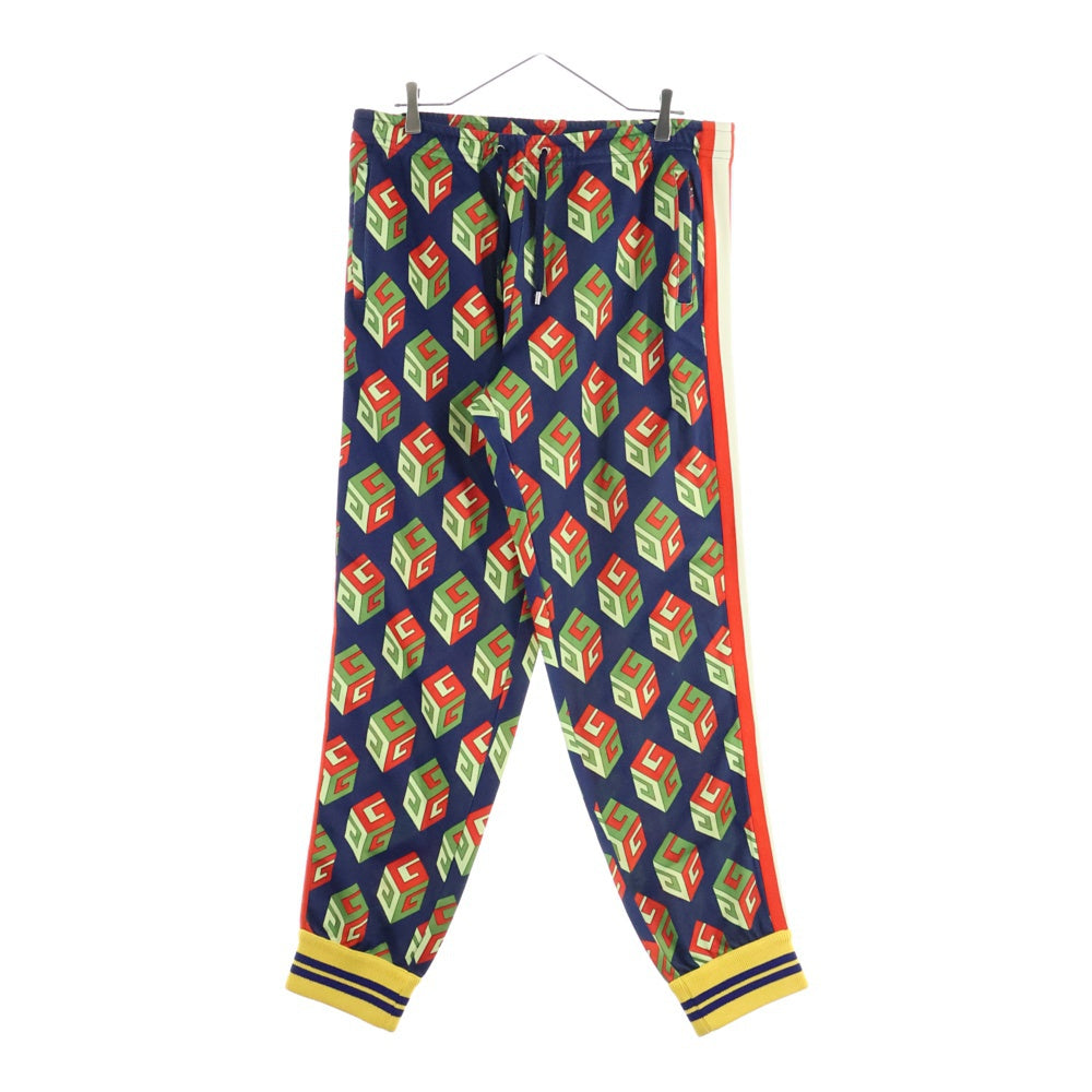 GUCCI(グッチ) GG Wallpaper Track Pants 総柄トラックパンツ ネイビー 475361 X5U15