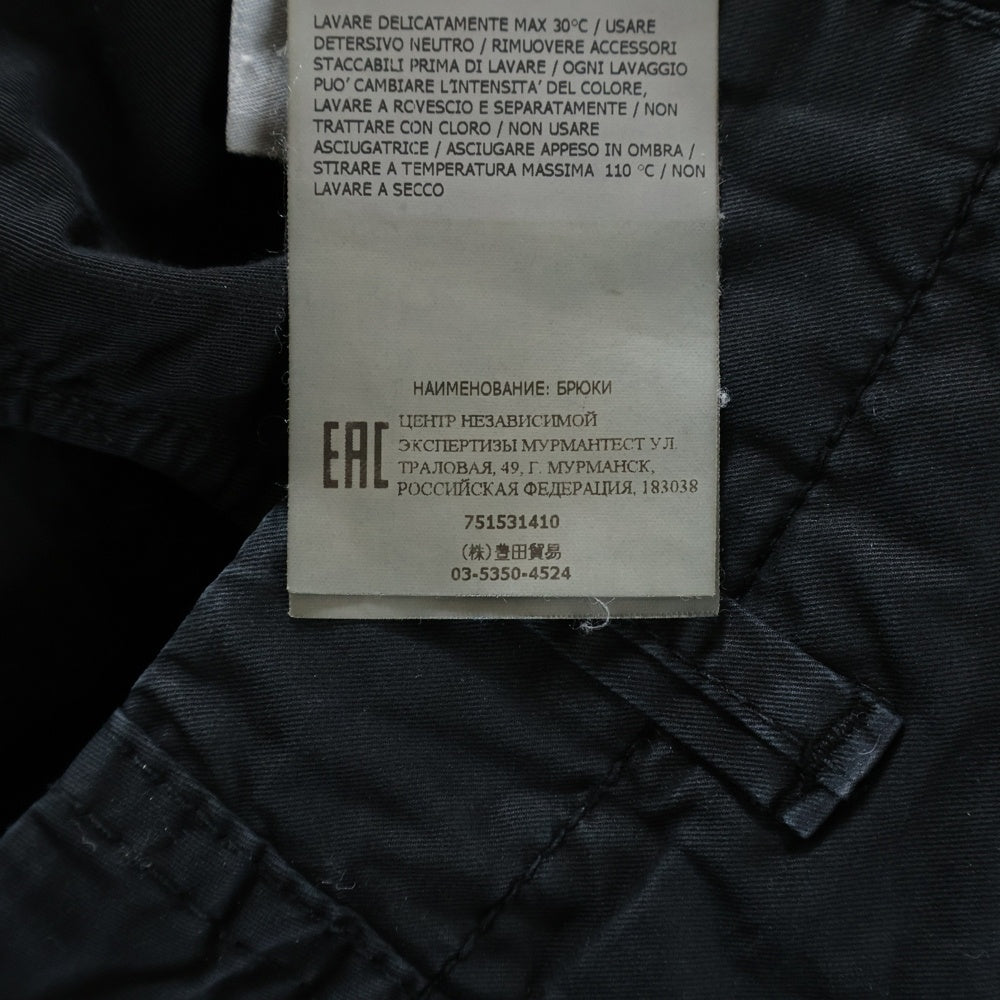 STONE ISLAND(ストーンアイランド) Cargo Pants ロゴワッペン カーゴパンツ ブラック 751531410